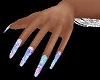 Pink BLue Nails Hands