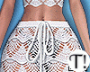 T! White Crochet Skirt
