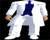 White Suit Blue vest