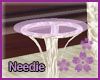 Lilac Glass Pose Table