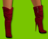 SHORT RED BOOTS