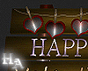 A~HAPPY VDAY SIGN/MESH