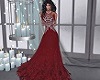 beautiful red gown