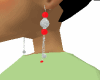 sensual red earrings