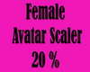 Female Avatar Scaler 20%