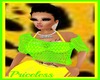 Lime/Yellow Netted Top