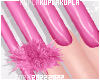 $K Pink Glam Nails