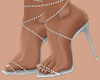 E* Silver Shiny Heels