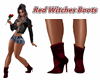 Red Witches Boots