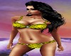 Susan Hot Yellow Bikini
