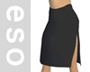 Charcoal Slit Skirt
