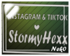 Tiktok & Instagram Sign