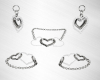 Viola 5Pc White Hrt Set