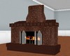 *SA* Leather fireplace