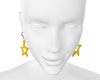 Yellow star earrings