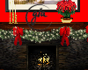Christmas fireplace Gia