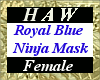 Royal Blue Ninja Mask