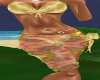 Gold swimsuit   w/Wrap