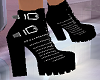 Bling Black Boots