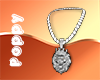King lion chain - Silver