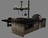 rustic inn stove bench