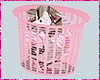 Kawaii Pink Trash Bin