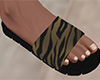 Brown Tiger Stripe Sandals (M)