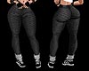 Gray Textured Leggings