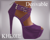 K derv purple cara heels
