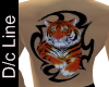 Tribal Tiger back Tattoo