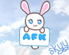 Kids Bunny Afk Sign