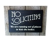 No Soliciting 