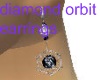 diamond orbit earrings
