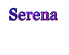 First name Serena 1