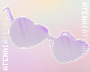 ❄ Lilac Heart Glasses