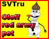 Olaff red army pet