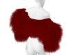 CRIMSON FUR WRAP