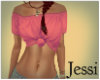 J~ Pink Off-Shoulder Top