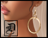 Gold Dangle Hoop Earring