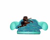 Teal Cuddle Chair