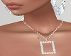 Square Diamonds Necklace