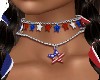 USA Stars Necklace