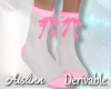 Pink Bow Socks Derivable