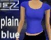 (djezc) plain blue shirt