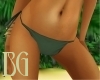 Dk green bikini bottoms