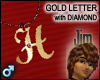 Gold Diamond H (M)