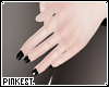 [pink] Black Nails Hands