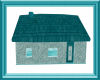 Old Style House in Teal