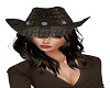Brown Snakeskin hat/Gee