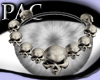 *PAC* Skull Rose Necklac
